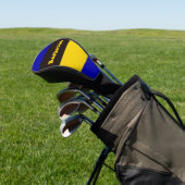 Barbados vlag Stripe kleuren Golfheadcover (Insitu)