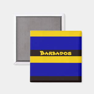 Barbados vlag Stripe kleuren Magneet