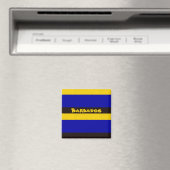 Barbados vlag Stripe kleuren Magneet (Insitu (Vaatwasser))
