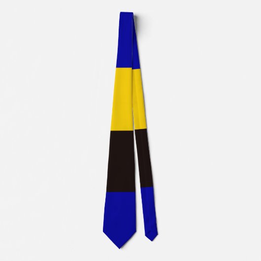 Barbados vlag Stripe kleuren Stropdas (Voorkant)