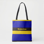 Barbados vlag Stripe kleuren Tote Bag (Voorkant)