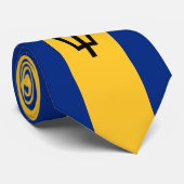 Barbados Vlag Stropdas (Opgerold)