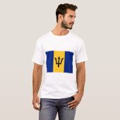 Barbados Vlag T-shirt (Voorkant volledig)