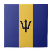 Barbados vlag tegeltje (Voorkant)