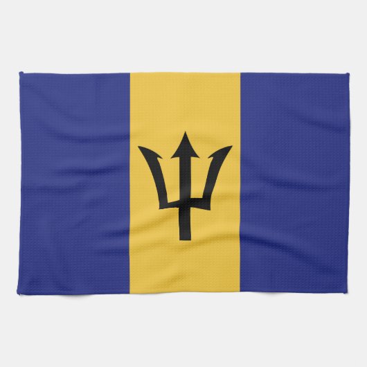 Barbados vlag theedoek (Horizontaal)