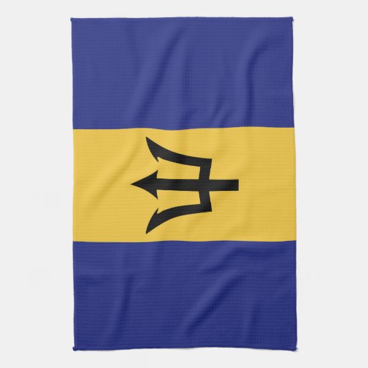 Barbados vlag theedoek (Verticaal)
