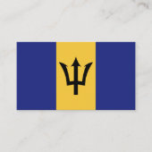 Barbados vlag visitekaartje (Voorkant)