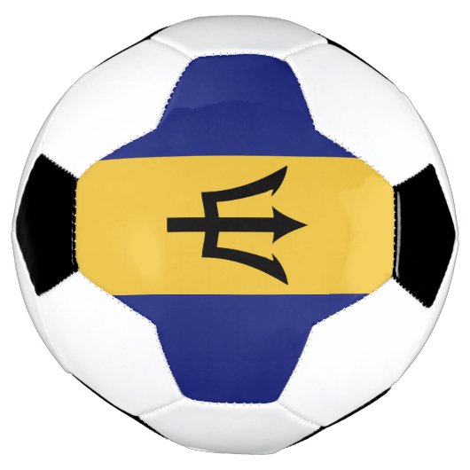 Barbados vlag voetbal (Gedraaid)