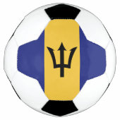 Barbados vlag voetbal (Voorkant)
