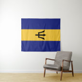 Barbados vlag wandkleed (In Situ (horizontaal))