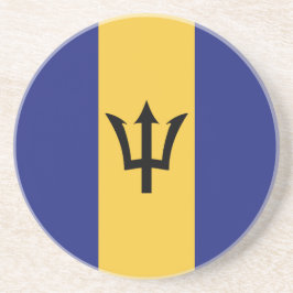 Barbados vlag zandsteen onderzetter