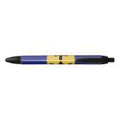 Barbados vlag zwarte inkt pen (Achterkant)
