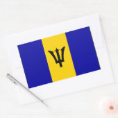 Barbados-vlaggensticker Rechthoekige Sticker (Envelop)