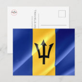 Barbados - Vlaggolven - Briefkaart (Voorkant / Achterkant)