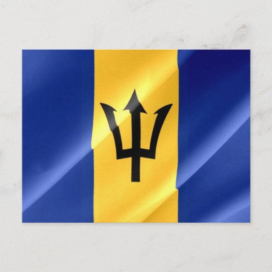 Barbados - Vlaggolven - Briefkaart (Voorkant)