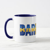Barbados Vlagtekst | Caribische Trots Design Mok (Links)