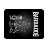 Barbados wapenschild magneet (Horizontaal)