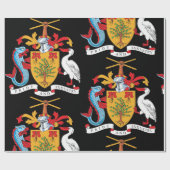 Barbados wapenschild Nationaal embleem Cadeaupapier (Vlak)