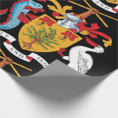 Barbados wapenschild Nationaal embleem Cadeaupapier (Hoek)