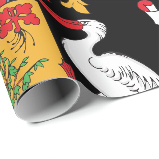 Barbados wapenschild Nationaal embleem Cadeaupapier (Rol Hoek)