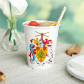 Barbados wapenschild Nationaal embleem Papieren Bekers