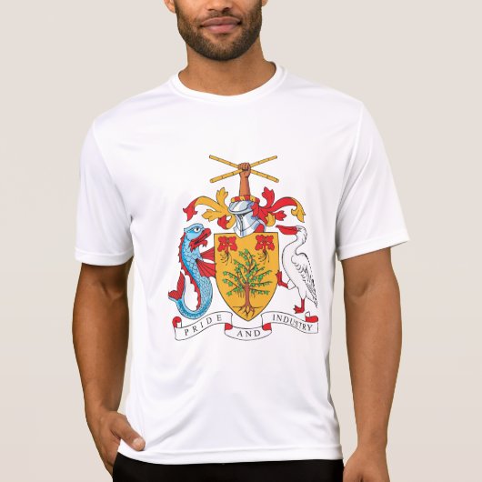 Barbados wapenschild Nationaal embleem T-shirt (Voorkant)
