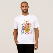 Barbados wapenschild Nationaal embleem T-shirt (Voorkant volledig)