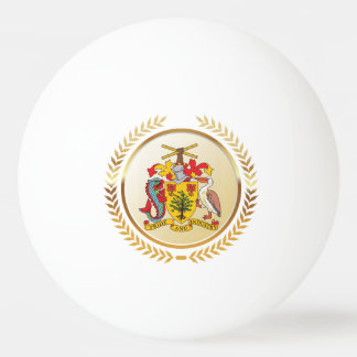 Barbados wapenschild pingpongbal