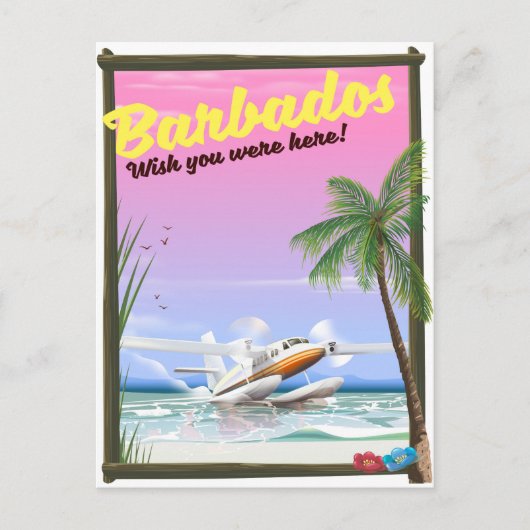 Barbados - was je maar hier! briefkaart (Voorkant)
