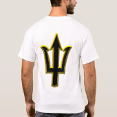 BARBADOS WAVE TRIDENT TERUG T SHIRT (Achterkant)