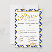 BARBADOS Wedding Celebration RSVP Response Kaart (Voorkant)