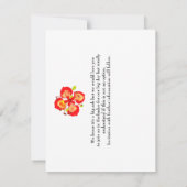 Barbados Wedding Destination Save the Date (Achterkant)