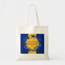 BARBADOS WEDDING WELCOME Destination Floral Tote Bag