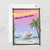 Barbados - wou dat je hier was! briefkaart (Voorkant / Achterkant)