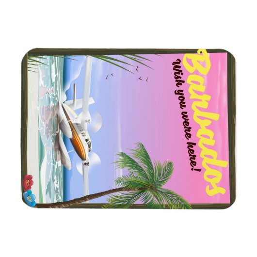 Barbados - wou dat je hier was! magneet (Horizontaal)