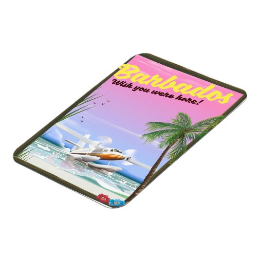 Barbados - wou dat je hier was! magneet (Linkerzijde)