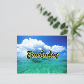Barbados zee sky briefkaart (Staand voorkant)