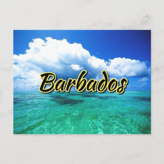 Barbados zee sky briefkaart (Voorkant)