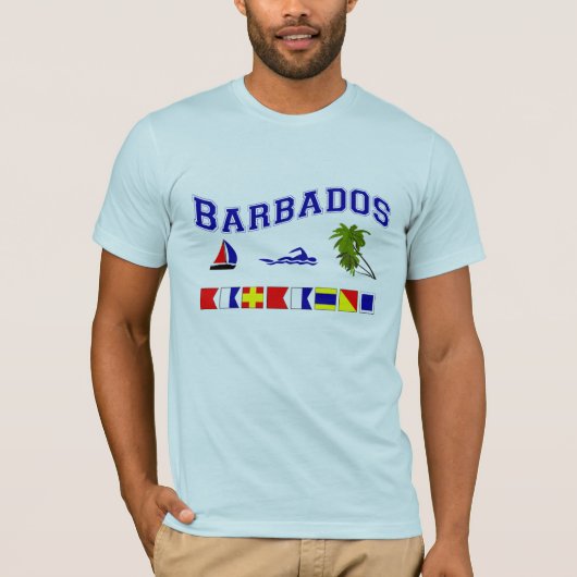 Barbados - (Zeevlagspelling) T-shirt (Voorkant)
