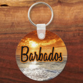 Barbados-zonsondergang Sleutelhanger (Voorkant)