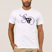 Barbar Stylist Scissor Swirl T-shirt (Voorkant)