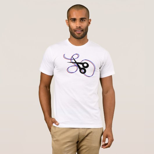 Barbar Stylist Scissor Swirl T-shirt (Voorkant volledig)