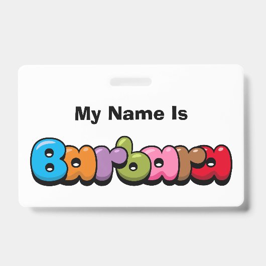Barbara Badge (Voorzijde)