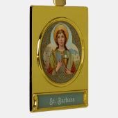 Barbara (BK 001) Verguld Banner Ornament (Rechts)