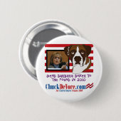 Barbara Boxer naar het pond sturen in 2010 Ronde Button 5,7 Cm (Voorkant /achterkant)