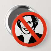 Barbara Boxer Ronde Button 4,0 Cm (Voorkant /achterkant)