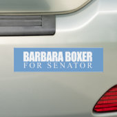 Barbara Boxer voor senator 2010 Bumpersticker (Op auto)