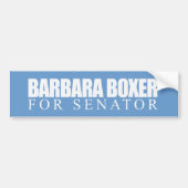 Barbara Boxer voor senator 2010 Bumpersticker (Voorkant)