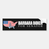 Barbara Boxer voor senator 2010 Bumpersticker (Voorkant)