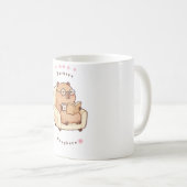 Barbara Capybara Leest Boek Knus Mok (Voorkant rechts)
